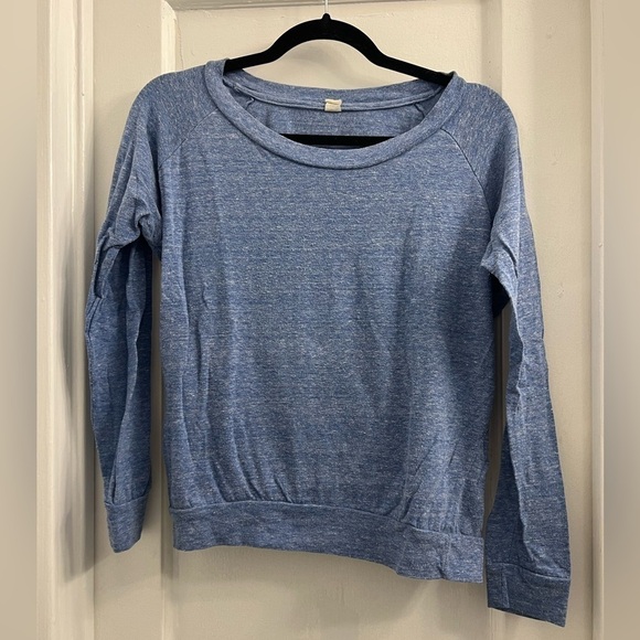 Soft cotton long sleeve shirt, blue size small/medium - Picture 1 of 2